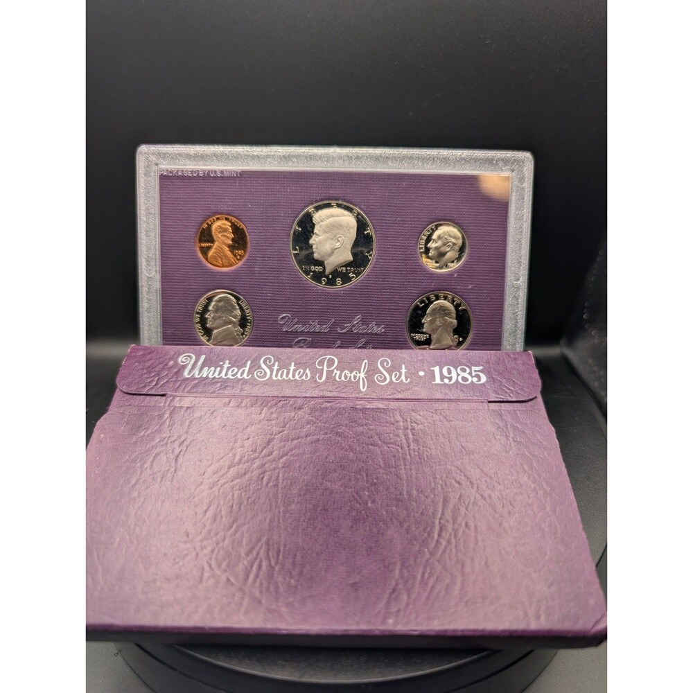 1985 U.S. Mint Proof Set – Original Packaging – 5‑Coin Set